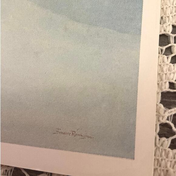 Vintage Frederic Remington The Scout Friends or Enemies - Picture 5 of 5